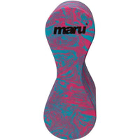 Maru Adult Swirl Pull Buoy - Blue/Pink