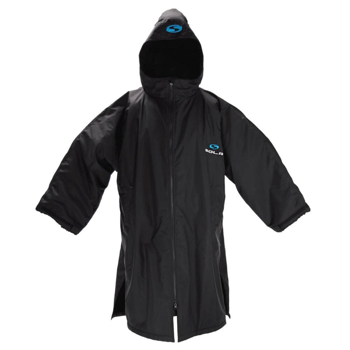 Sola Waterproof Changing Coat / Robe - Black