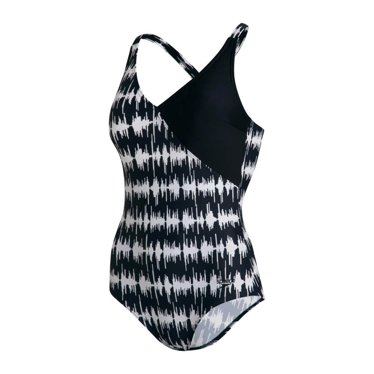 Speedo Women's Lexi Printed Shaping 1PC Swimsuit - Black/White